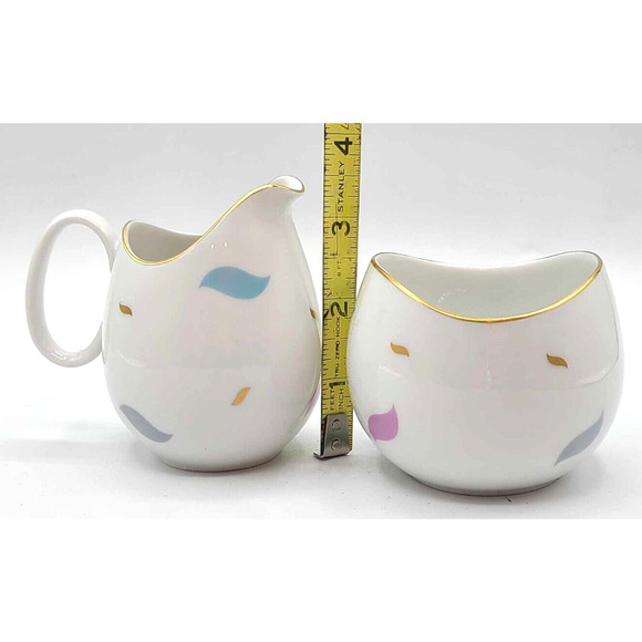 Johann Haviland 4 Person Tea Set: Tea Pot Sugar Creamer, 4 Trio Cup+Saucer+Plate - Picture 11 of 16